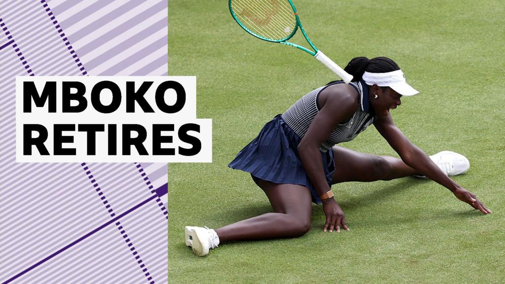 Queen’s Tennis: Victoria Mboko retires in the second set of her singles match against Karolina Pliskova