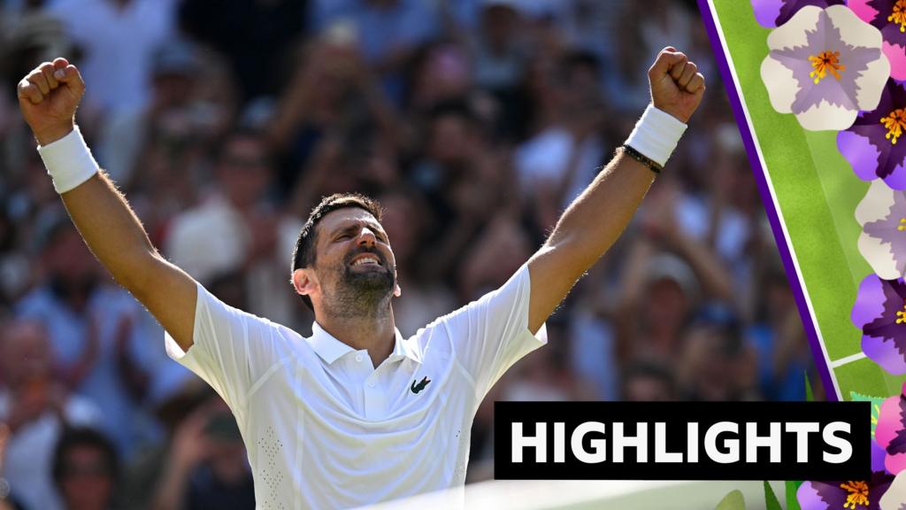 Wimbledon 2026 highlights: Novak Djokovic vs Arthur Rinderknech